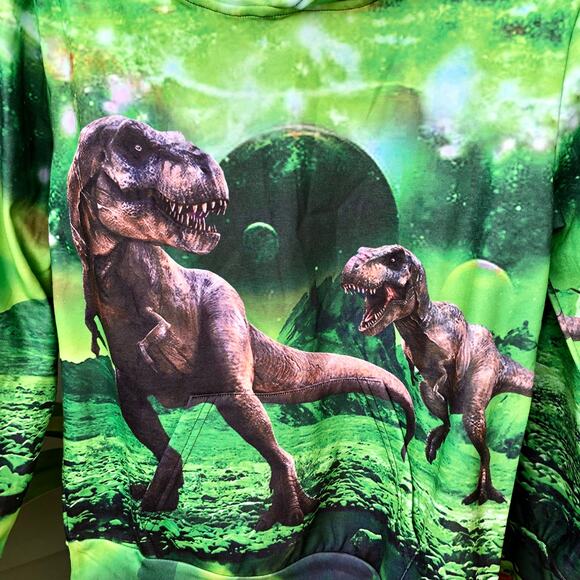 NEW 3D Dinosaur Sweatshirt Long Sleeve Cotton Pullover Hoodie  XL - Picture 9 of 12